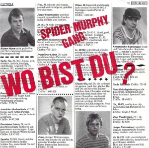 Spider Murphy Gang – Wo Bist Du? 7"