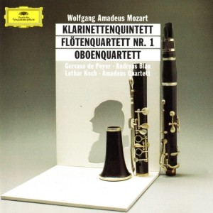 Mozart - Gervase de Peyer, Andreas Blau, Lothar Koch, Amadeus Quartet – Klarinettenquintett / Flötenquartett Nr. 1 / Oboenquartett (CD)