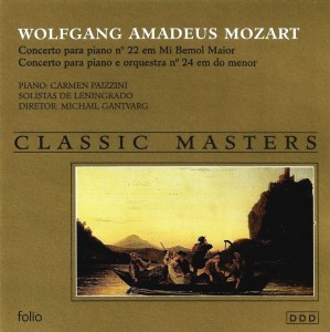 Wolfgang Amadeus Mozart – Concerto Para Piano N° 22 Em Mi Bemol Maior - Concerto Para Piano E Orquestra N° 24 Em Do Menor (CD)