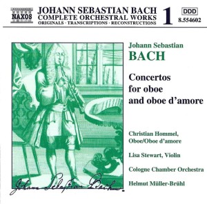 Bach - Christian Hommel, Lisa Stewart, Cologne Chamber Orchestra, Helmut Müller-Brühl ‎– Concertos For Oboe And Oboe D'Amore (CD)
