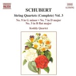 Schubert - Kodály Quartet – String Quartets (Complete) Vol. 3 (No. 9 / No. 7 / No. 3) (CD)
