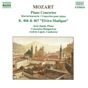 Mozart - Jenö Jandó, Concentus Hungaricus, András Ligeti – Piano Concertos K.466 & 467 "Elvira Madigan" (CD)