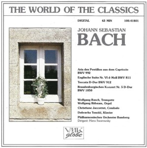 Bach - Wolfgang Rübsam, Christiane Jaccottet, Dubravka Tomšić – Aria Des Postillon Aus Dem Capriccio BWV 992 / Englische Suite Nr. VI D-Moll BWV 811 / Toccata D-Dur BWV 912 / Brandenburgisches Konzert Nr. 5 D-Dur BWV 1050 (CD)