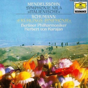 Berliner Philharmoniker, Herbert von Karajan – Mendelssohn "Italian" Symphony/Schumann "Spring" Symphony/Karajan (CD)