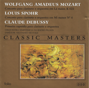 Mozart, Spohr, Debussy - Neithard Bethke, Orquestra Sinfônica da Rádio Pilsen – Classic Masters (CD)