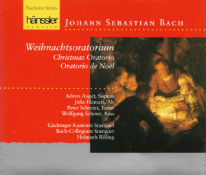 Bach -  Arleen Augér, Julia Hamari, Peter Schreier,  Helmuth Rilling – Weihnachtsoratorium = Christmas Oratorio = Oratorio de Noël [BWV 248] (Box 3CD)