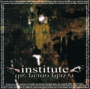 Institute ‎– The Piano Player (CD)