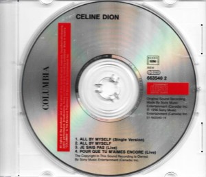 Celine Dion – All By Myself (CD)
